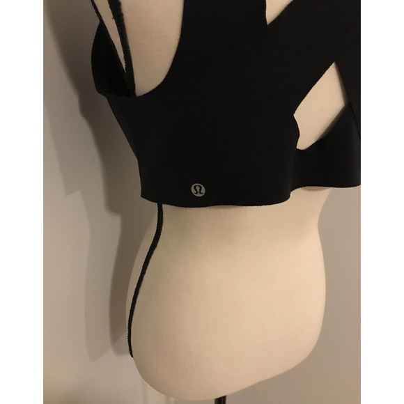 Lululemon Bra Women's Black Enlite Front Zip High Support Bra - Size 38 D - Picture 5 of 11